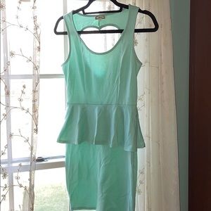 Heart Cut Out Back Pencil Dress